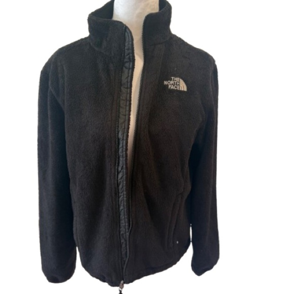 The North Face Black Teddy Jacket with Plush Texture